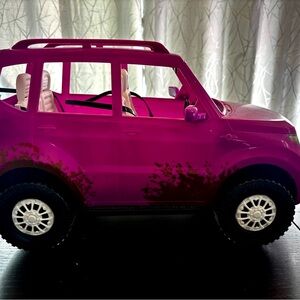 Pink Barbie Farm Girl Jeep